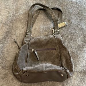 Tignanello Gray Shoulder Bag Purse